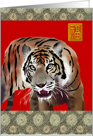 Birthday Year of The Tiger Chinese Zodiac The Magnificent Tiger card