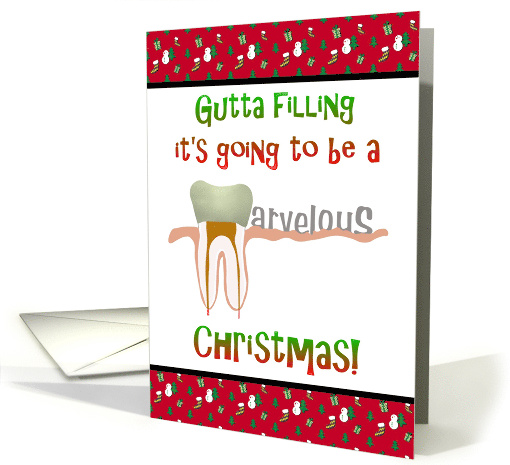 Christmas Greetings Endodontist To Patients Root Canal Therapy card