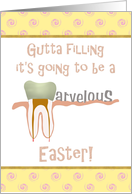 Easter Greetings from Endodontist to Patients Root Canal Therapy card