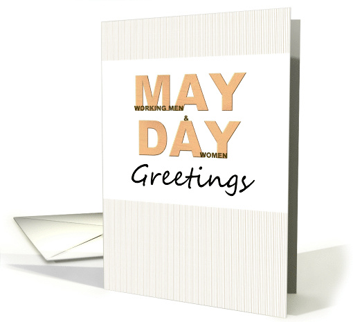 May Day Greetings Working Men and Women card (1274156)