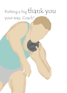 Thank You Coach Track And Field Shot Put Shot Putter