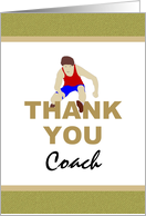 Thank You Coach Track And Field Hurdling card