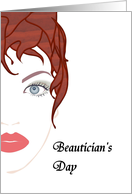 Beautician’s Day, a pretty face card