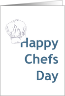 Chefs Day, chef’s hat card