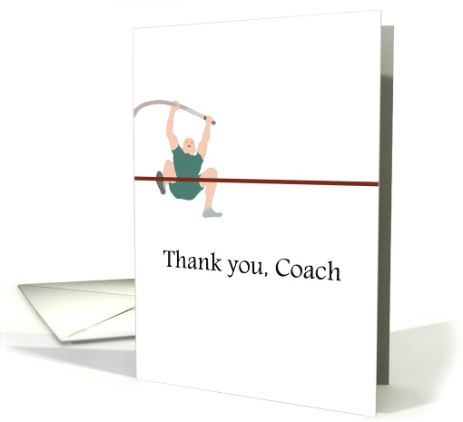 Thank You Coach Track And Field Pole Vaulting card (1277066)