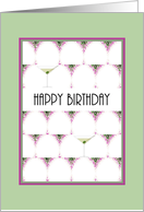 Birthday From All Of Us Martinis Martini Shadows card