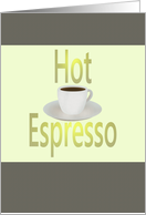 Hot Espresso Blank card