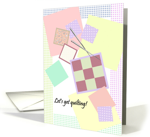 Quilting Themed Party Invitation card (1296128)