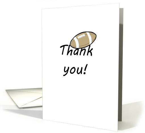 Thank you, rugby ball card (1296566)