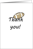 Thank you, rugby ball card