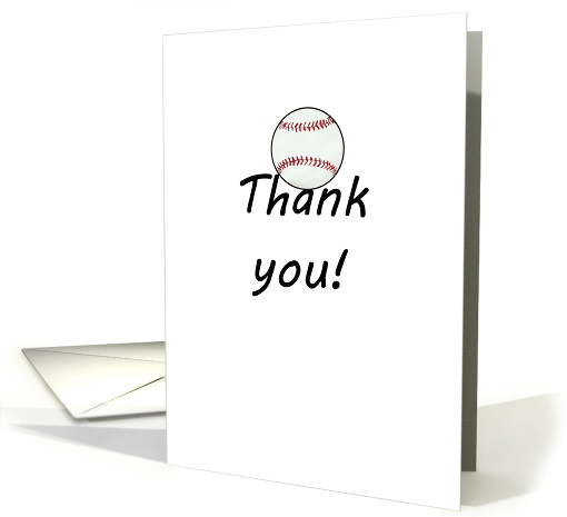 Thank You Baseball card (1296580)
