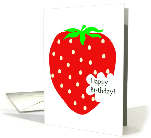 Birthday Huge Strawberry card (1302768)