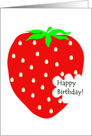 Birthday Huge Strawberry card