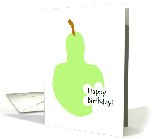 Birthday Huge Pear card (1302774)