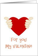 Red heart for my valentine card