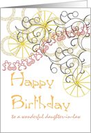 Birthday for Daughter-in-Law Geometric Patterns card
