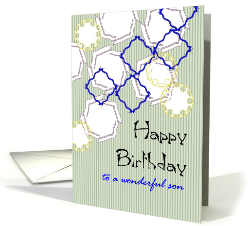 Birthday for Son Geometric Shapes card (1304374)