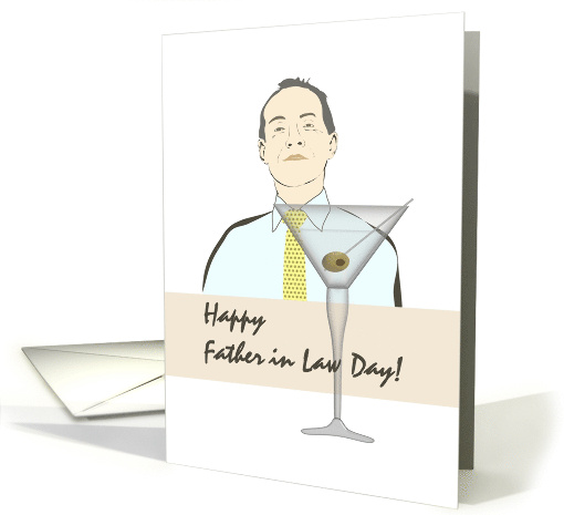 Father in Law Day from Son in Law Cheers to Father in Law card