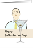 Father in Law Day from Son in Law Cheers to Father in Law card