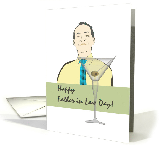 Father in Law Day from Daughter in Law Cheers to Father in Law card