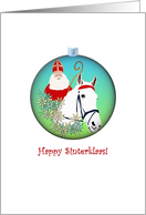 Happy Sinterklaas Sinterklaas On A White Horse card