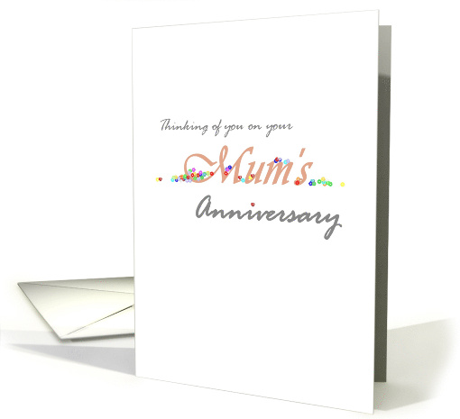 Remembering your Mum Just Words card (1311808)