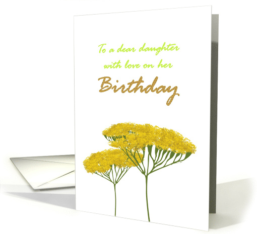 Birthday for Daughter Pretty Yellow Achillea card (1312544)