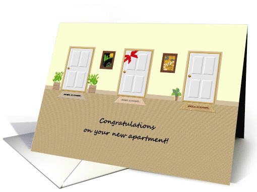 New Apartment Congratulations Apartment Doors card (1313168)