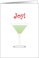 Joy And Delicious Margarita Christmas card