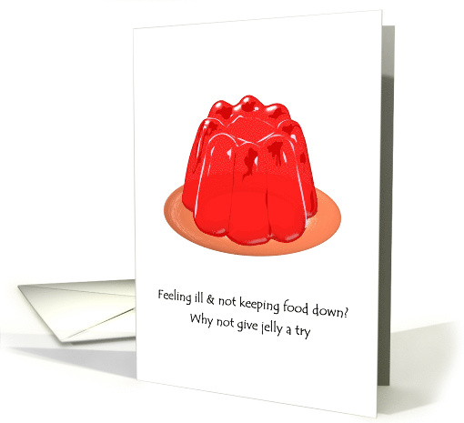 Jelly On A Plate Get Well card (1314948)