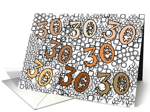 30th Birthday Just Doodles card (1320576)