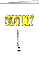 50th Birthday Half A Century Cut Along Dotted Line card