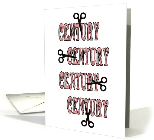 50th Birthday Half A Century Whichever Way You Cut It card (1328566)