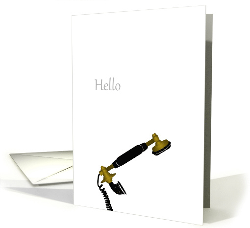Hello Old Friend Old Fashion Telephone Receiver card (1329170)