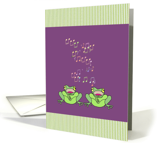 Birthday Singing Frogs card (1329298)