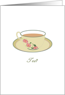 Invitation To Tea Cup Of Tea card