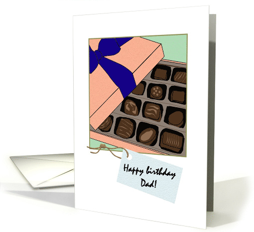 A Box of Yummy Chocolates Birthday for Dad card (1330598)