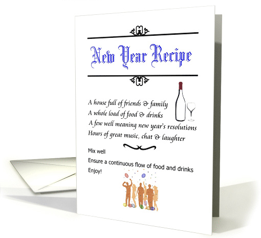 Recipe for a Great New Year card (1330944)