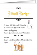 Recipe for a Great Diwali card