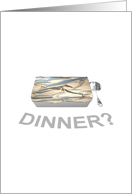 Invitation To Dinner Take Out Dinners card