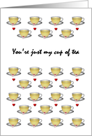 You’re Just My Cup of Tea Friendship Cups of Tea and Sugar Cube card