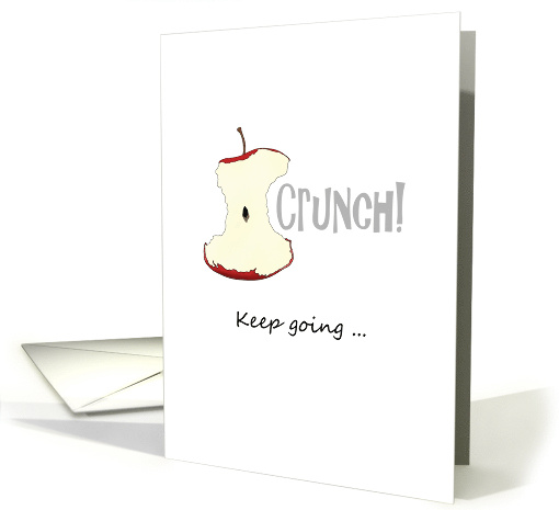 Get Well Soon Apple Core card (1334138)