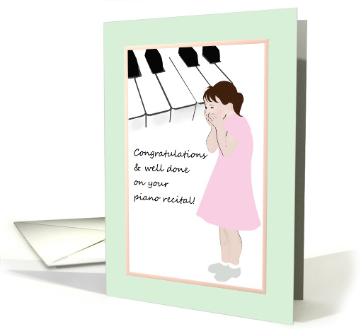 Congratulations On Piano Recital Young Lady Squealing... (1334876)