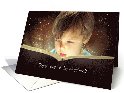 First day of school, books full of wonder card (1335512)