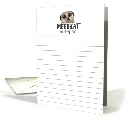Meerkat notepad, Blank card (1336562)