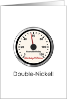 55th Birthday Double-Nickel A Birthdayometer card
