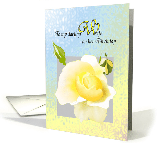 Birthday For Wife Beautiful Yellow Rose And Rose Buds card (1339028)