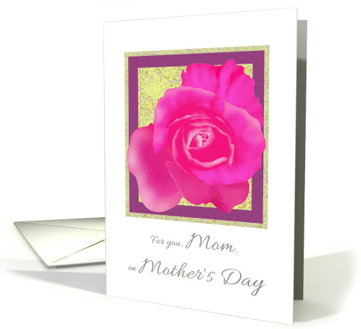 Pretty Pink Rose for Mom from Daughter on Mother's Day card (1339102)