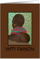 Kwanzaa Mother and Child African Art card