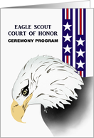 Eagle Scout Court of Honor Ceremony Program The Magnificent Eagle card